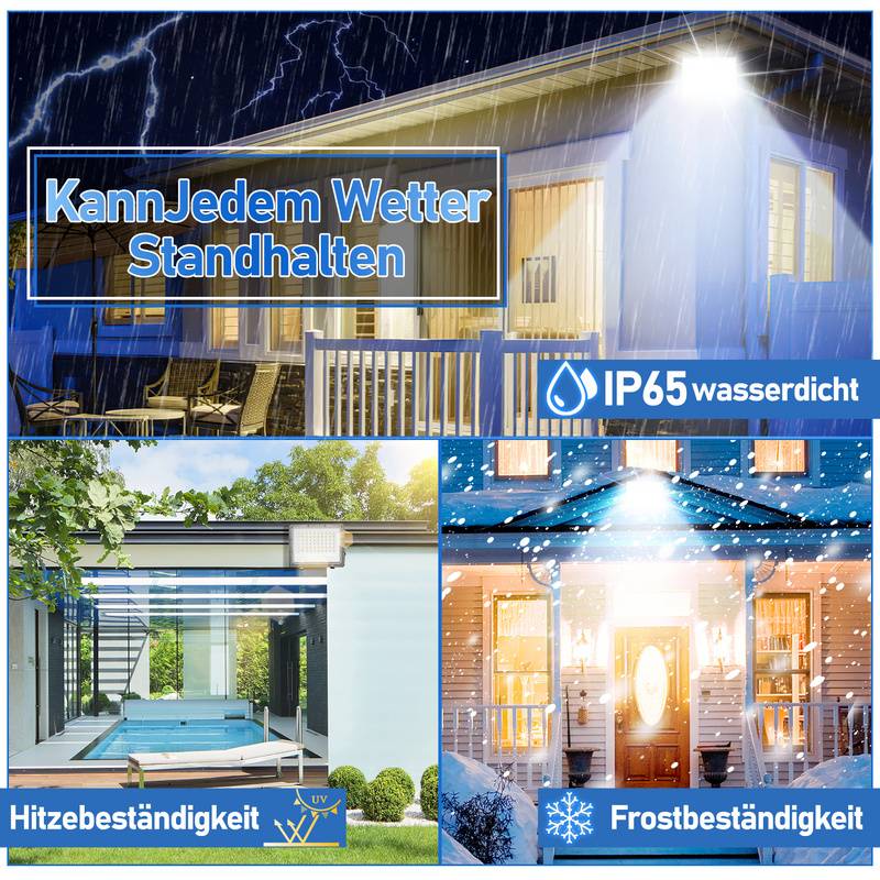 50W LED Fluter Flutlicht LED Strahler IP65 Wasserdicht Außenstrahler Outdoor-Sicherheitsleuchte für Garten Garage 6000K