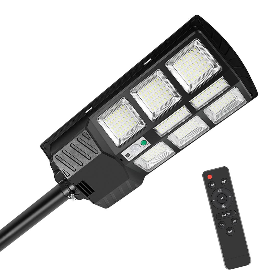 3X 300W Straßenlaterne Wandleuchte Solar mit Bewegungsmelder Straßenlampe LED