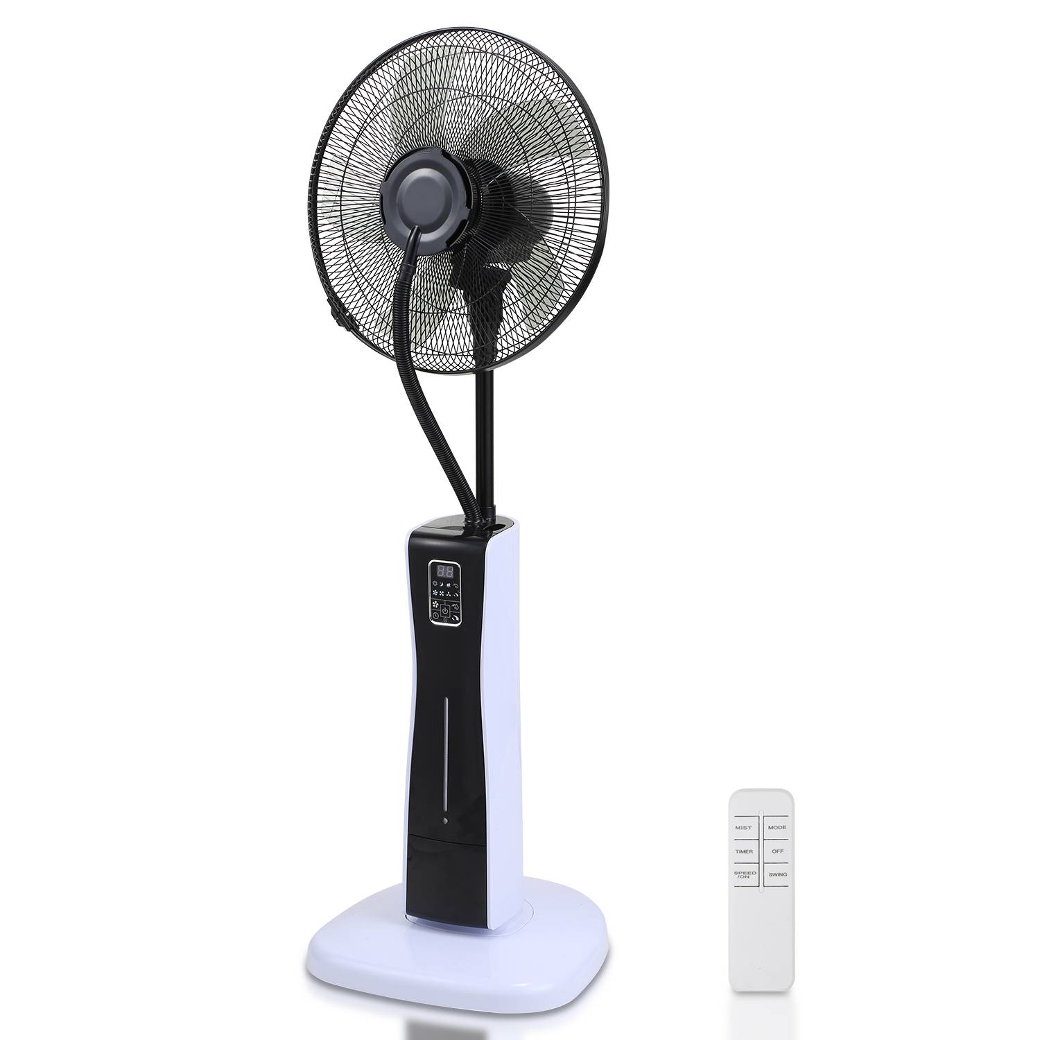 Ventilator 75W Standventilator 3 Geschwindigkeitsstufen Bodenventilator 7.5h Timer Windmaschine