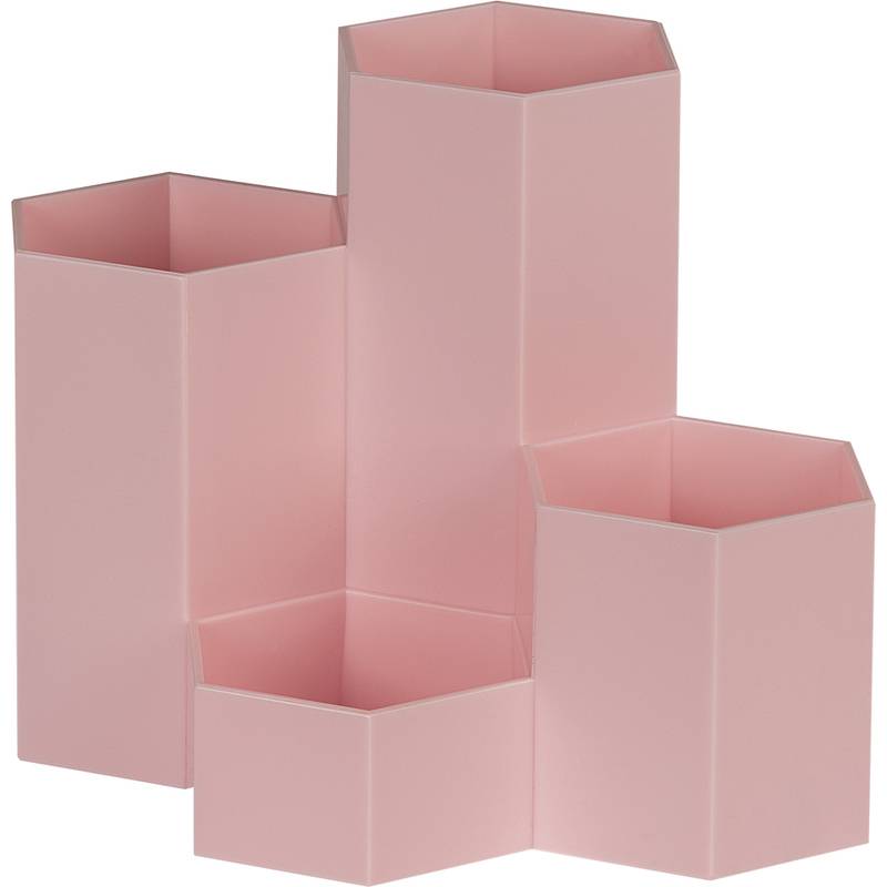 WEDO Multiköcher HONEYCOMB, 4 Fächer, PP, rosa