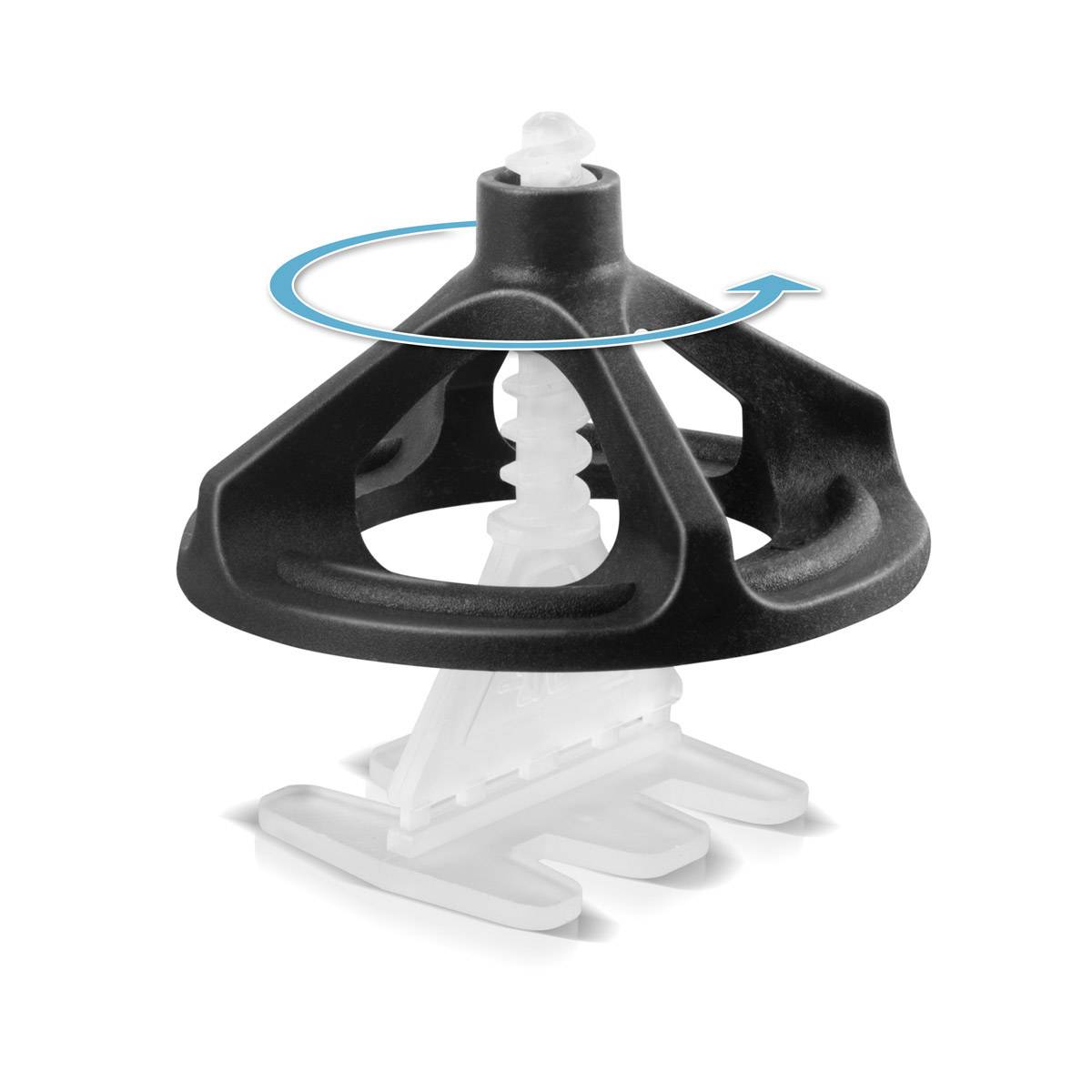 STAHLWERK Fliesen-Nivellier-Set 150 tlg. Gewindehauben & Zuglaschen mit Gewinde