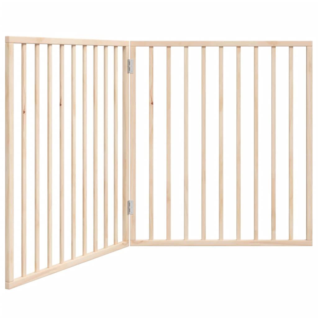 vidaXL 2-tlg. Hundetor Faltbar 160 cm Pappelholz