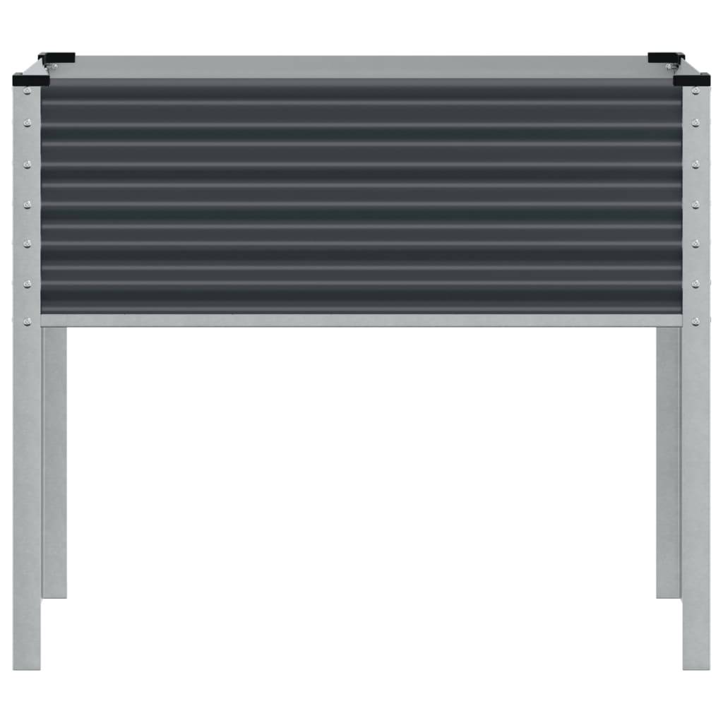 vidaXL Pflanzkübel Anthrazit 100x41x90 Stahl