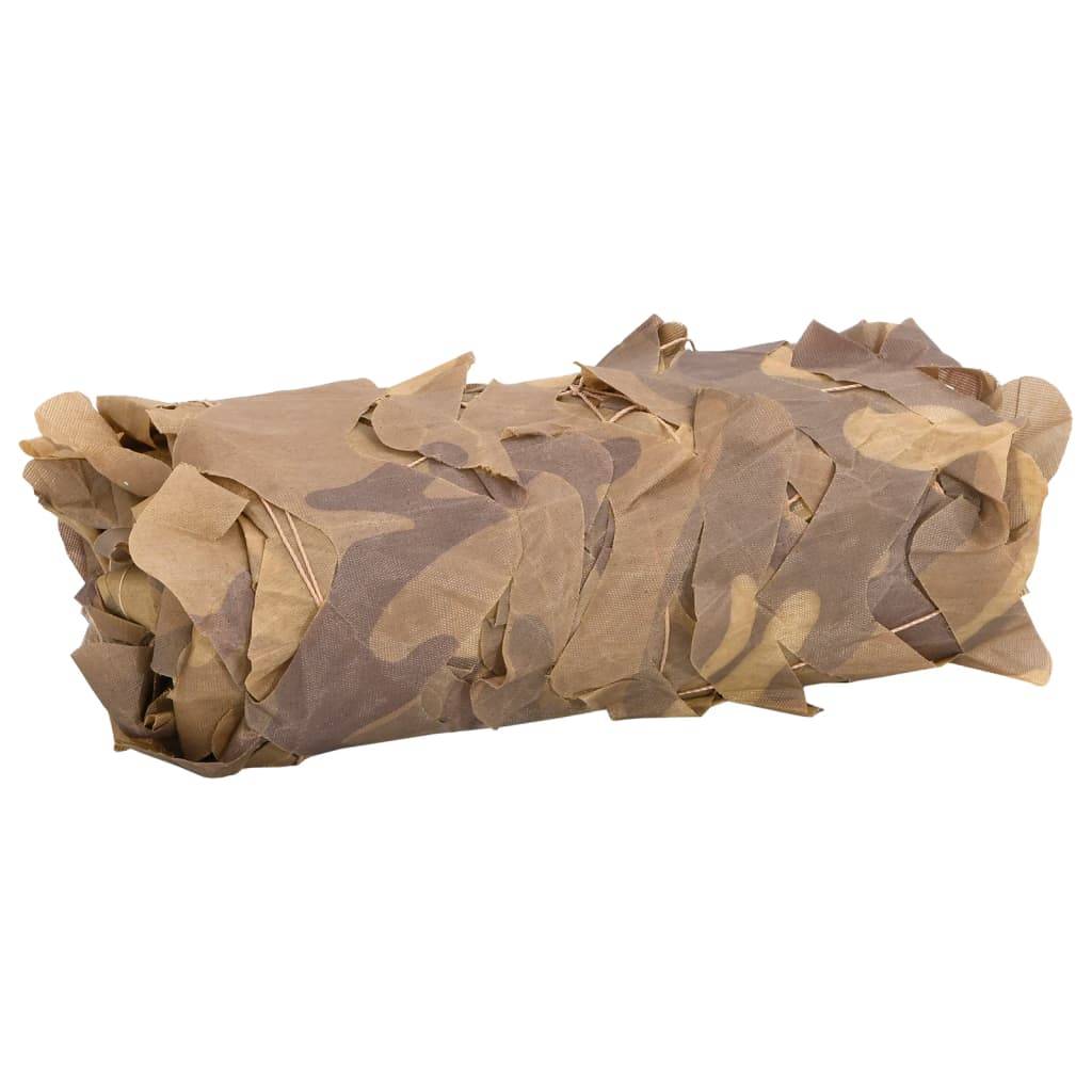 vidaXL Tarnnetz mit Aufbewahrungstasche 1038x137 cm Sandfarbe