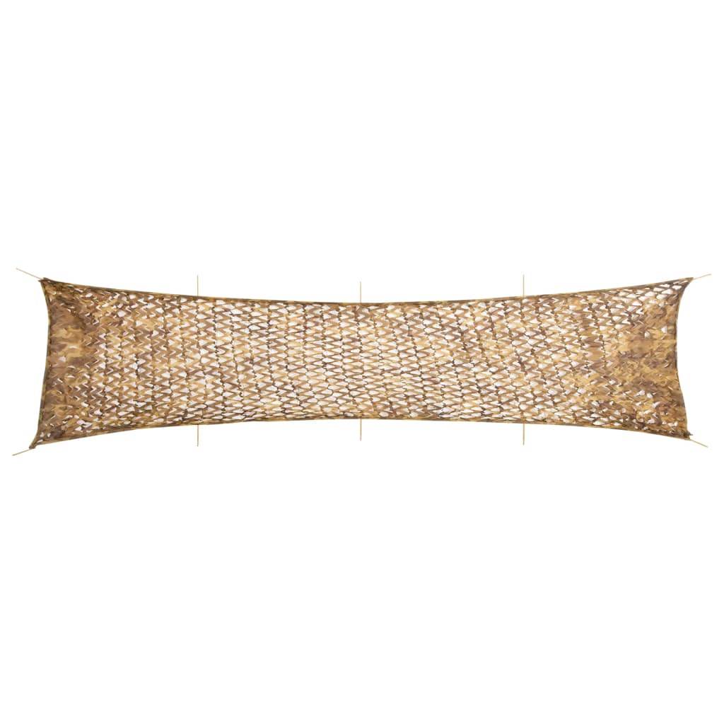 vidaXL Tarnnetz mit Aufbewahrungstasche 809x207 cm Sandfarbe