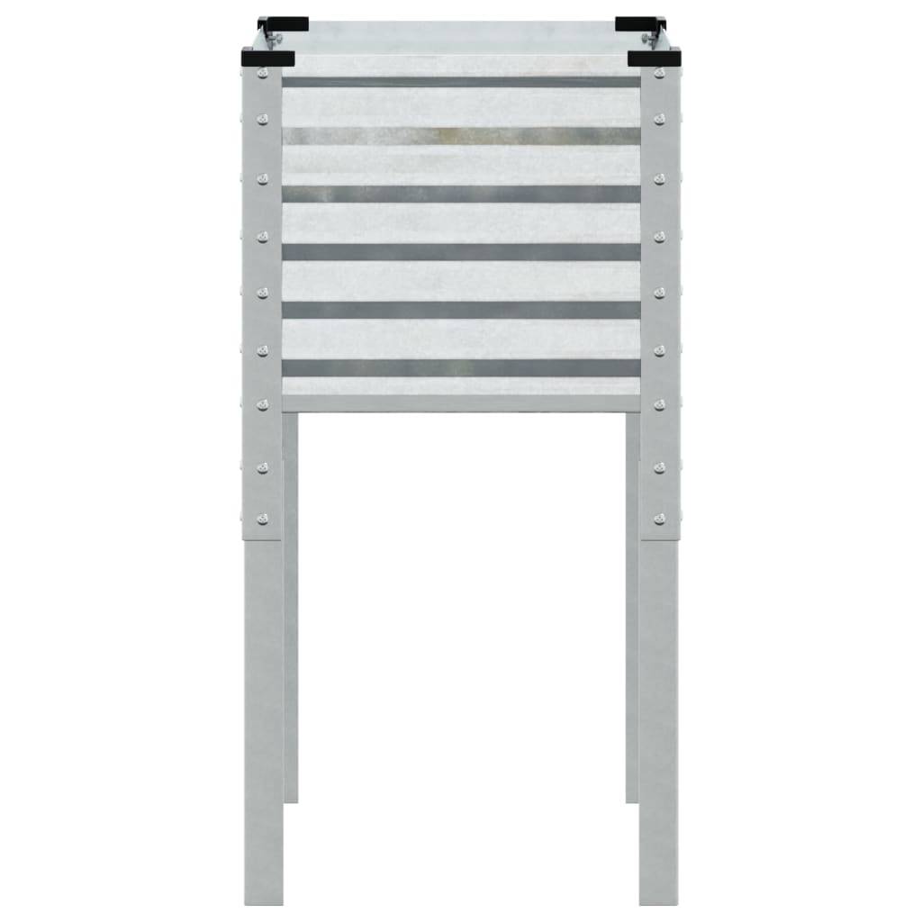 vidaXL Pflanzkübel 45x45x88 cm Verzinkter Stahl