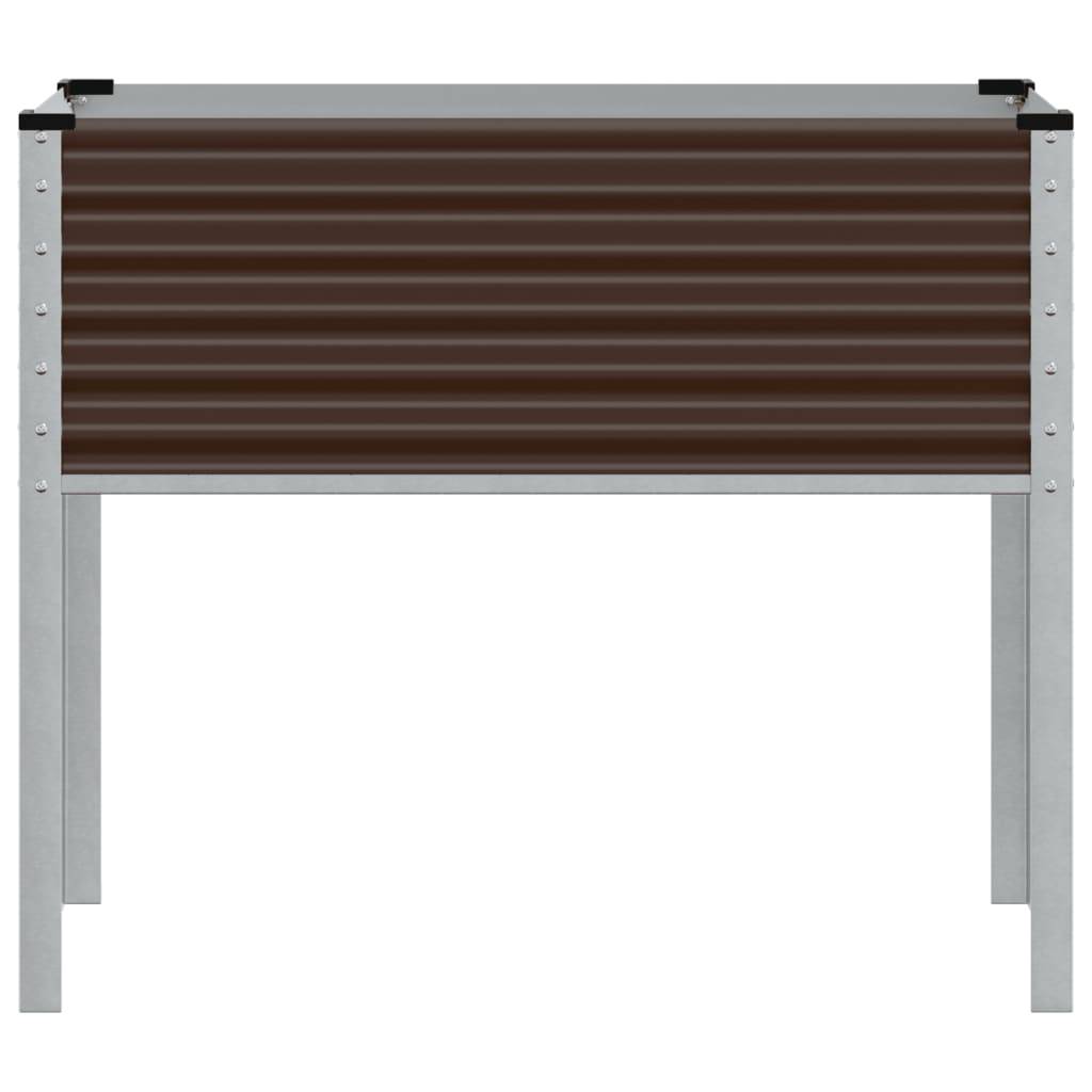 vidaXL Pflanzkübel Braun 100x41x90 cm Stahl