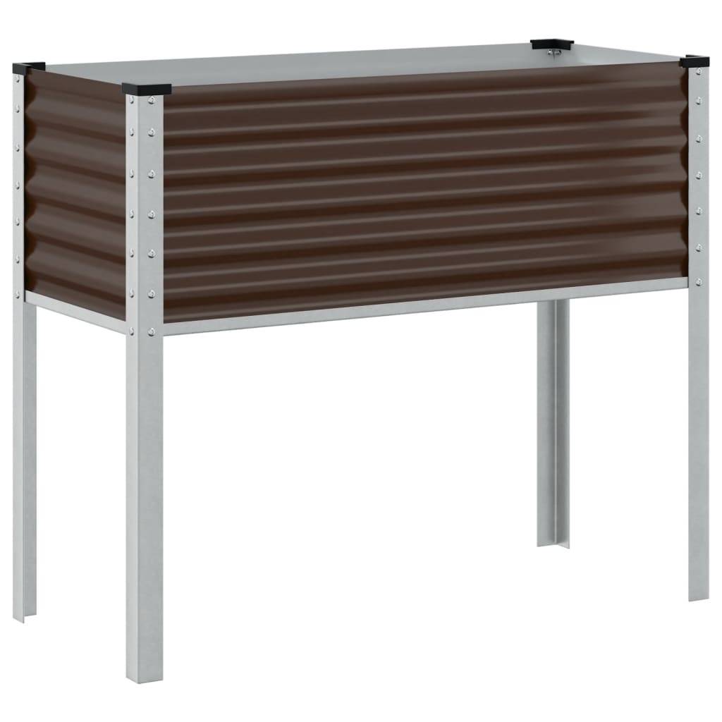 vidaXL Pflanzkübel Braun 100x41x90 cm Stahl