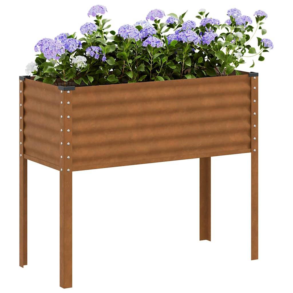 vidaXL Pflanzkübel 100x41x90 cm Wetterfester Stahl