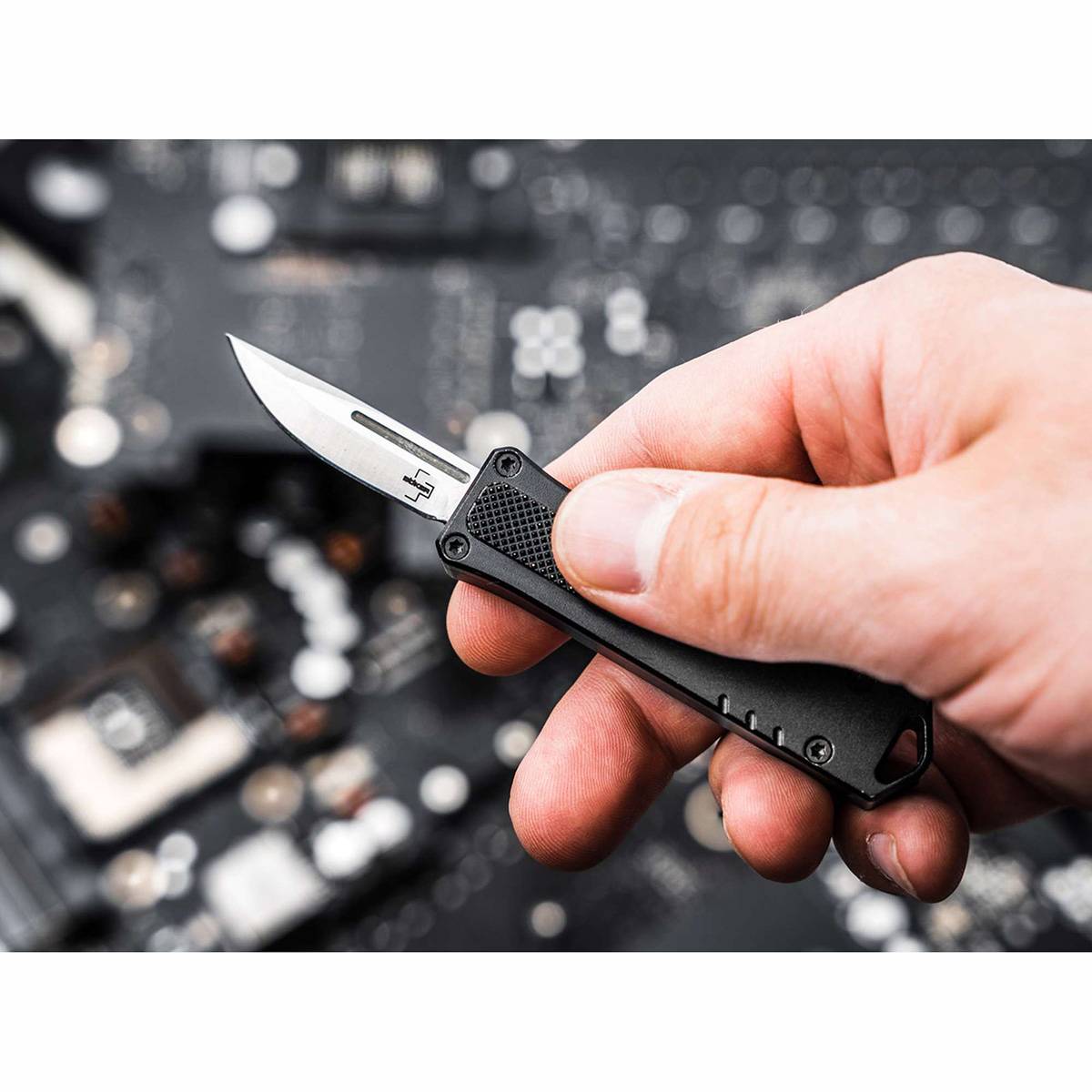 Böker Plus Micro USB OTF Taschenmesser - Schwarz