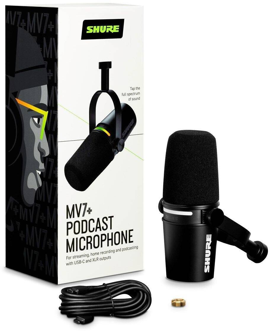Shure MV7+ schwarz