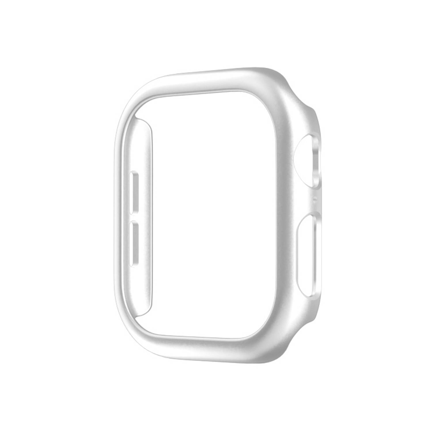 Für Apple Watch Series 10 42mm Kunststoff Hülle Gehäuse Case Silber