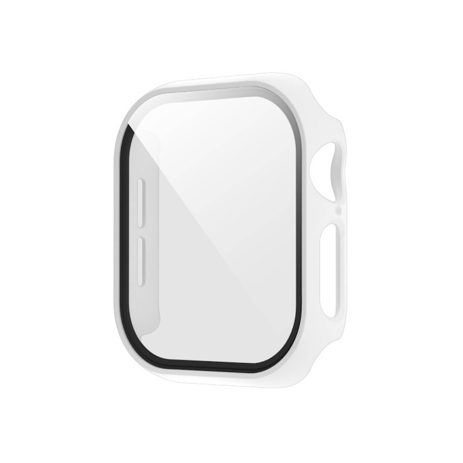 Für Apple Watch Series 11 / 10 42mm Kunststoff PC Smart Watch Hülle + Schutz Hart Glas Weiß
