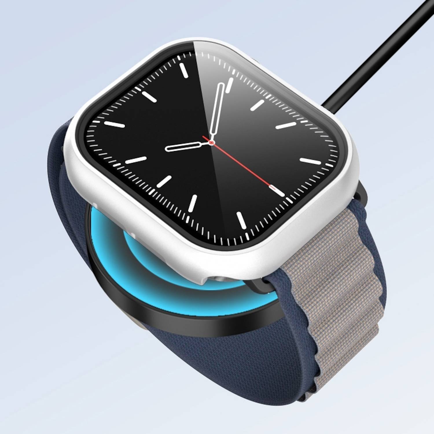 Für Apple Watch Series 10 46mm Kunststoff PC Smart Watch Hülle + Schutz Hart Glas Rosa