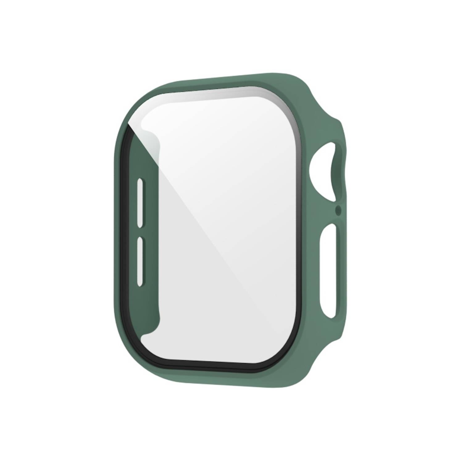 Für Apple Watch Series 11 / 10 46mm Kunststoff PC Smart Watch Hülle + Schutz Hart Glas Grün