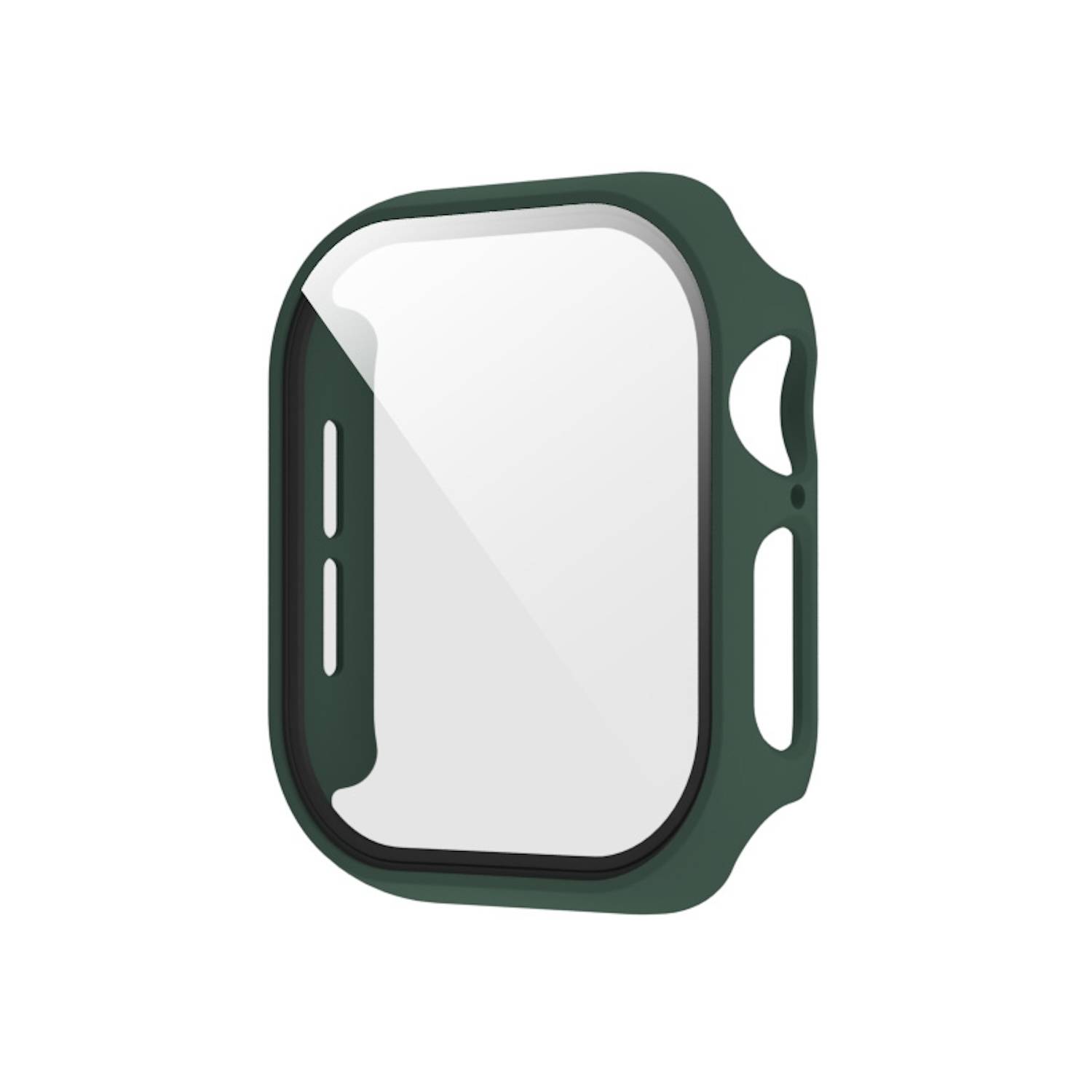 Für Apple Watch Series 11 / 10 46mm Kunststoff PC Smart Watch Hülle + Schutz Hart Glas Dunkelgrün