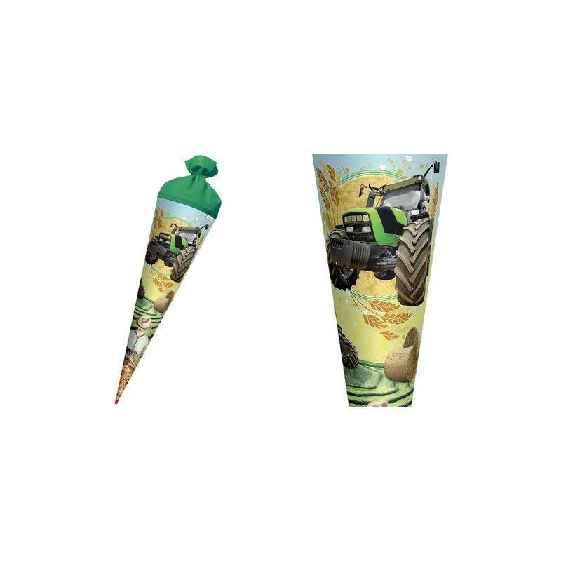 ROTH Schultüte "Traktor", rund, 700 mm