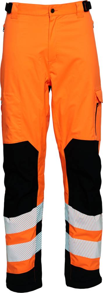 ELKA Visible Xtreme Stretchbundhose Warnschutz KL.2 182400R Größe:3XL Warnorange/Schwarz