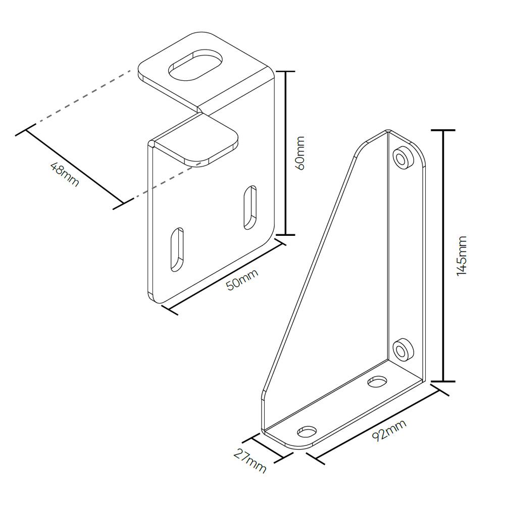 Pytes V5 BK1 Wandhalterung Brackets für V5a Batterie