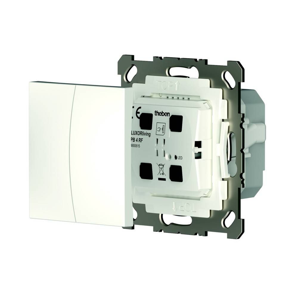 Theben 2/4-fach Funk-Taster LUXORliving PB 4 RF
