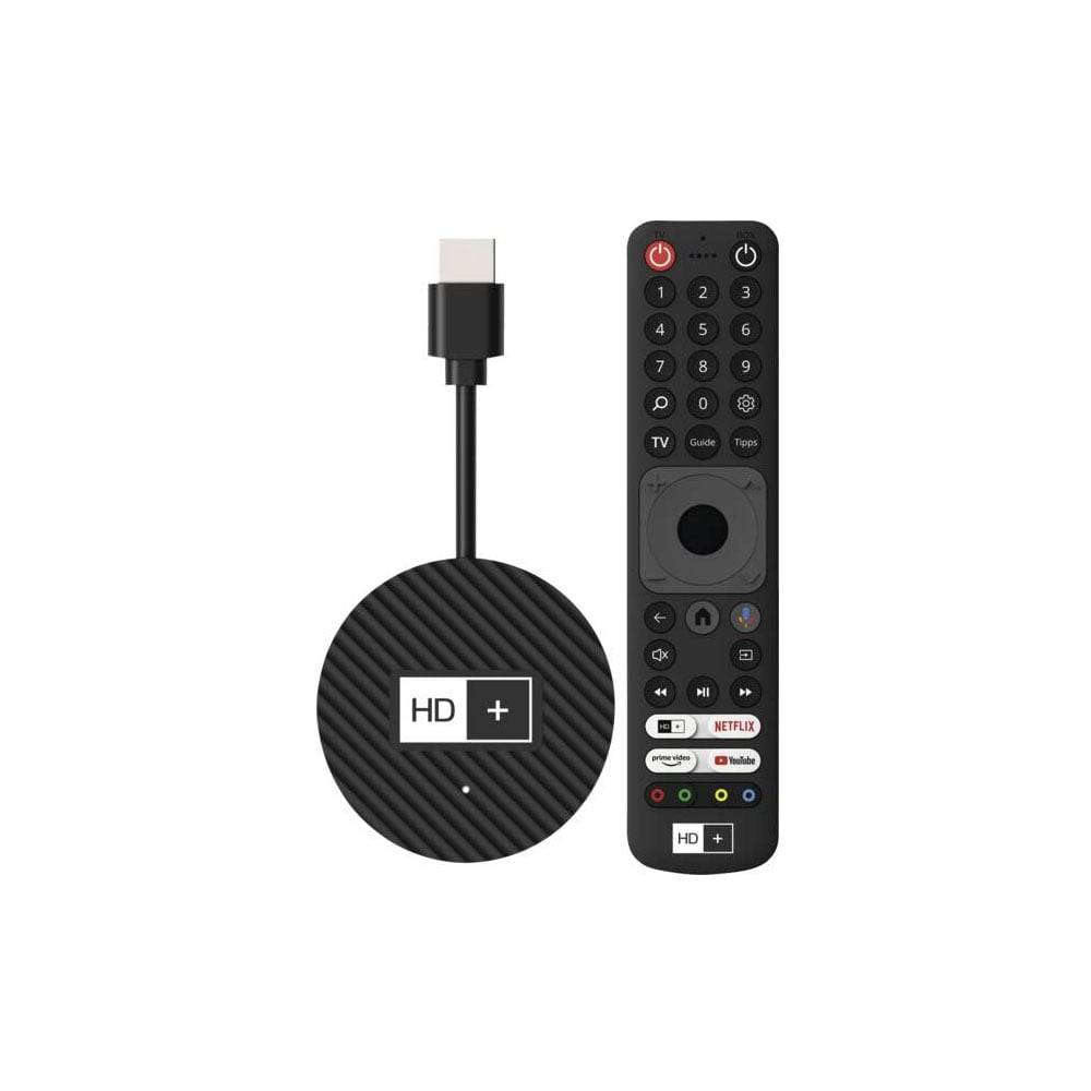 HD+ IP TV-Stick 4K UHD, Android TV, inkl. 3 Monate HD+ IP, über 100 HD-Sendern