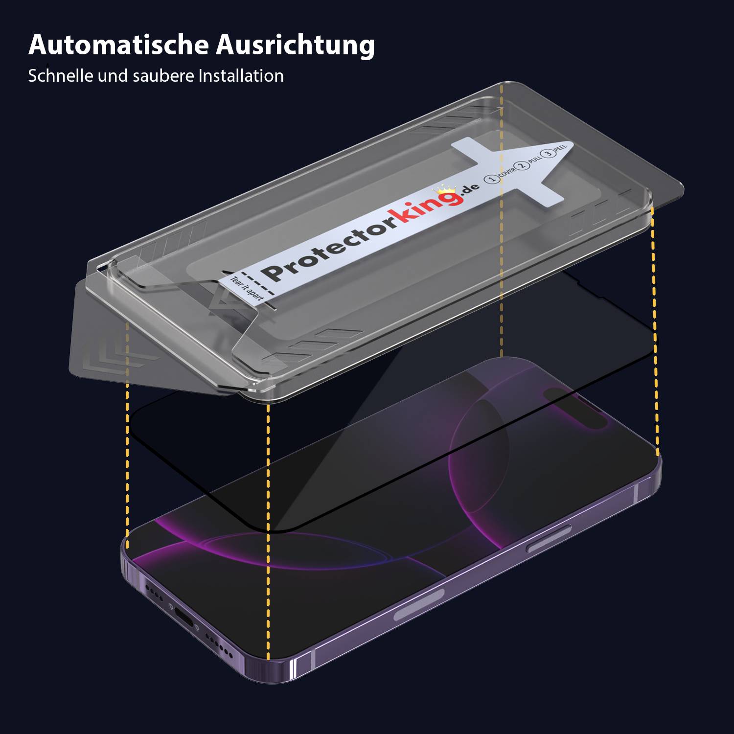2x Blickschutz 9H Panzerglas für iPhone 15 Plus PRIVACY ANTI-SPY Staubfreie Installation echtes Tempered Panzerhartglas Schutzglas Screen-Protector