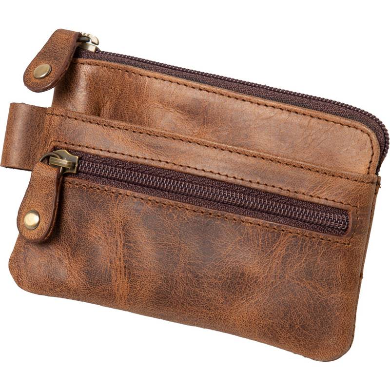 Alassio Schlüsseletui, aus Leder, braun