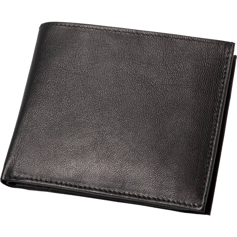 Alassio Geldbörse, im Querformat, aus Leder, schwarz