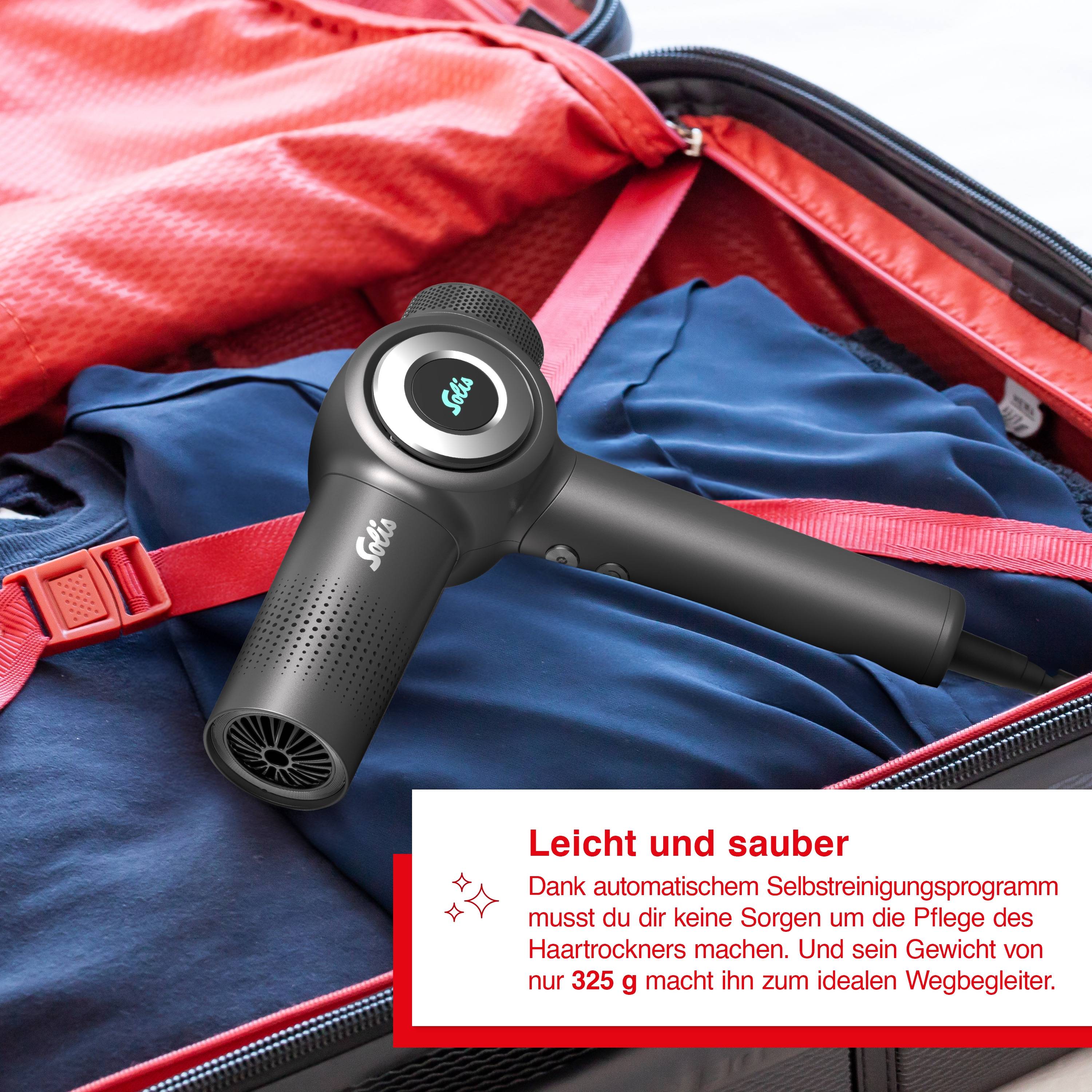 Solis Haartrockner Airvolution, Ionen, 4 Programme, hohe Trockenleistung