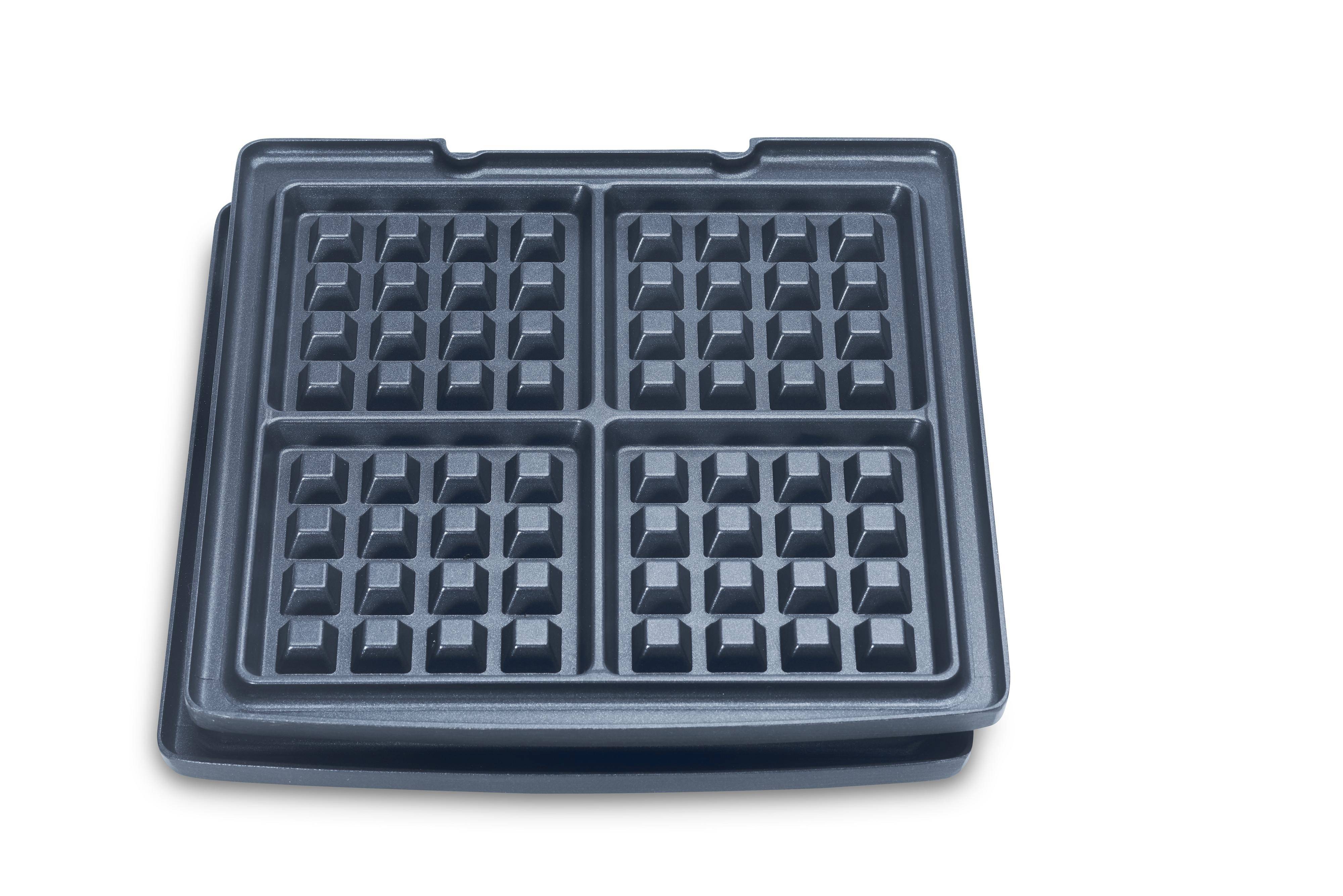 Solis Waffelplatte, Waffel Aufsatz für Solis Grill & More 7952, 2 Aufsätze