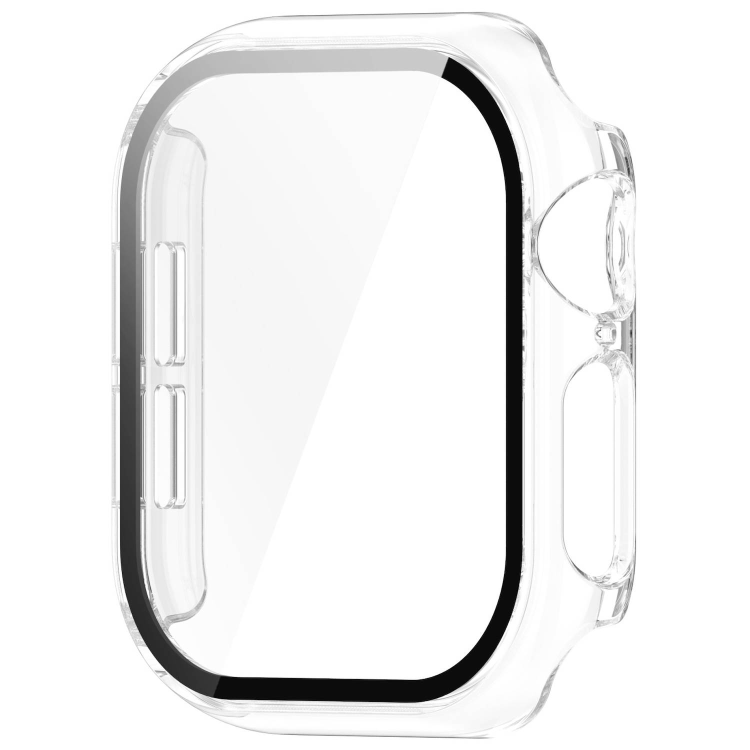 Für Apple Watch Series 11 / 10 42mm Kunststoff PC Smart Watch Hülle + Schutz Hart Glas Transparent