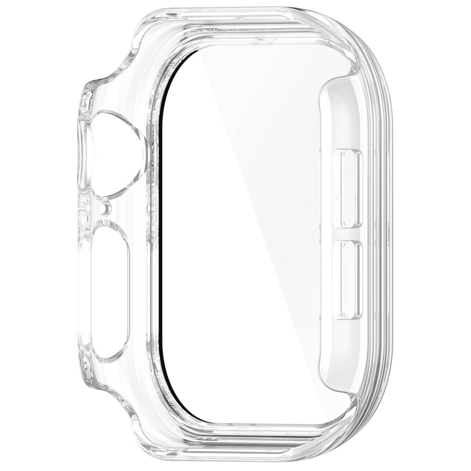 Für Apple Watch Series 11 / 10 42mm Kunststoff PC Smart Watch Hülle + Schutz Hart Glas Transparent
