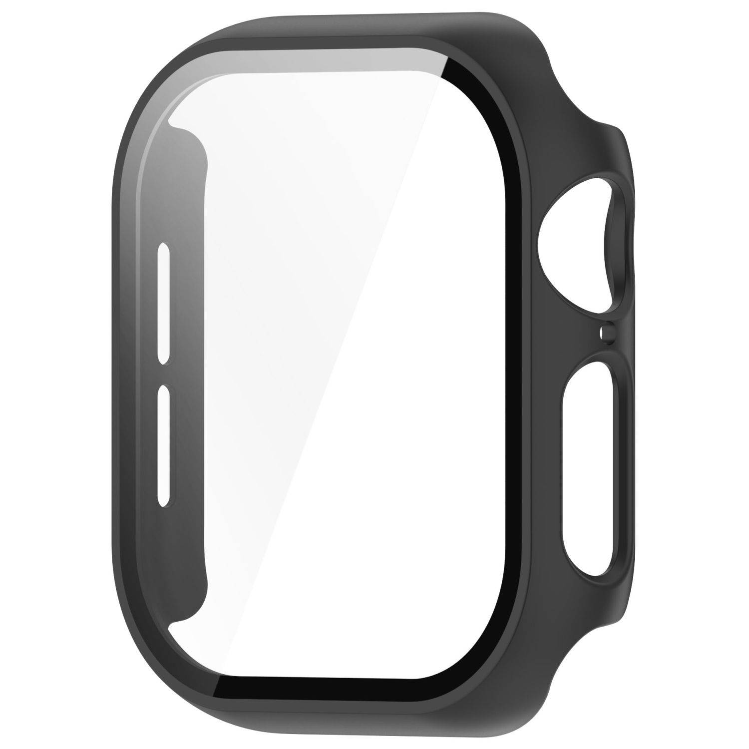Für Apple Watch Series 10 46mm Kunststoff Hülle + H9 Hart Glas Schwarz