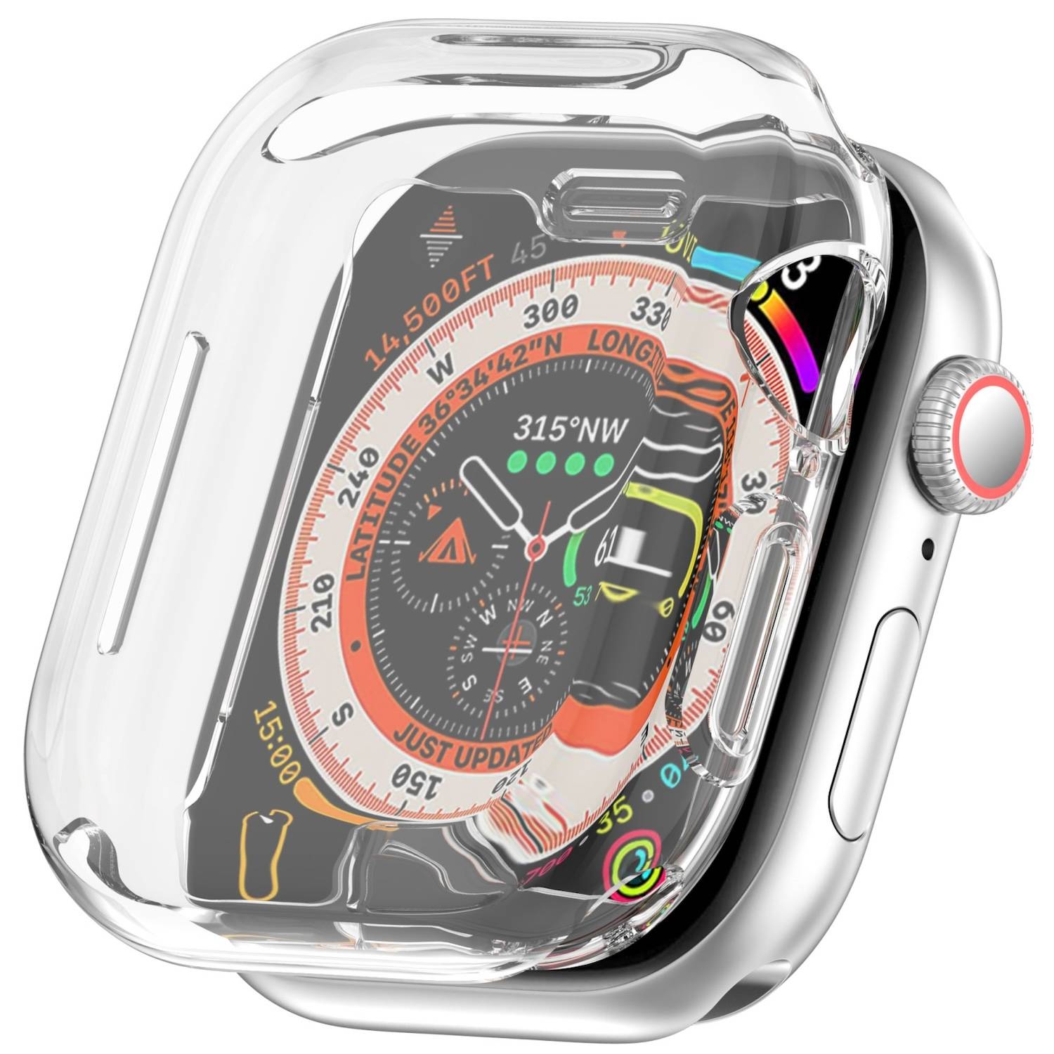 Für Apple Watch Series 10 46mm Full Cover Soft TPU All Inclusive Smart Case Schutz Hülle Transparent