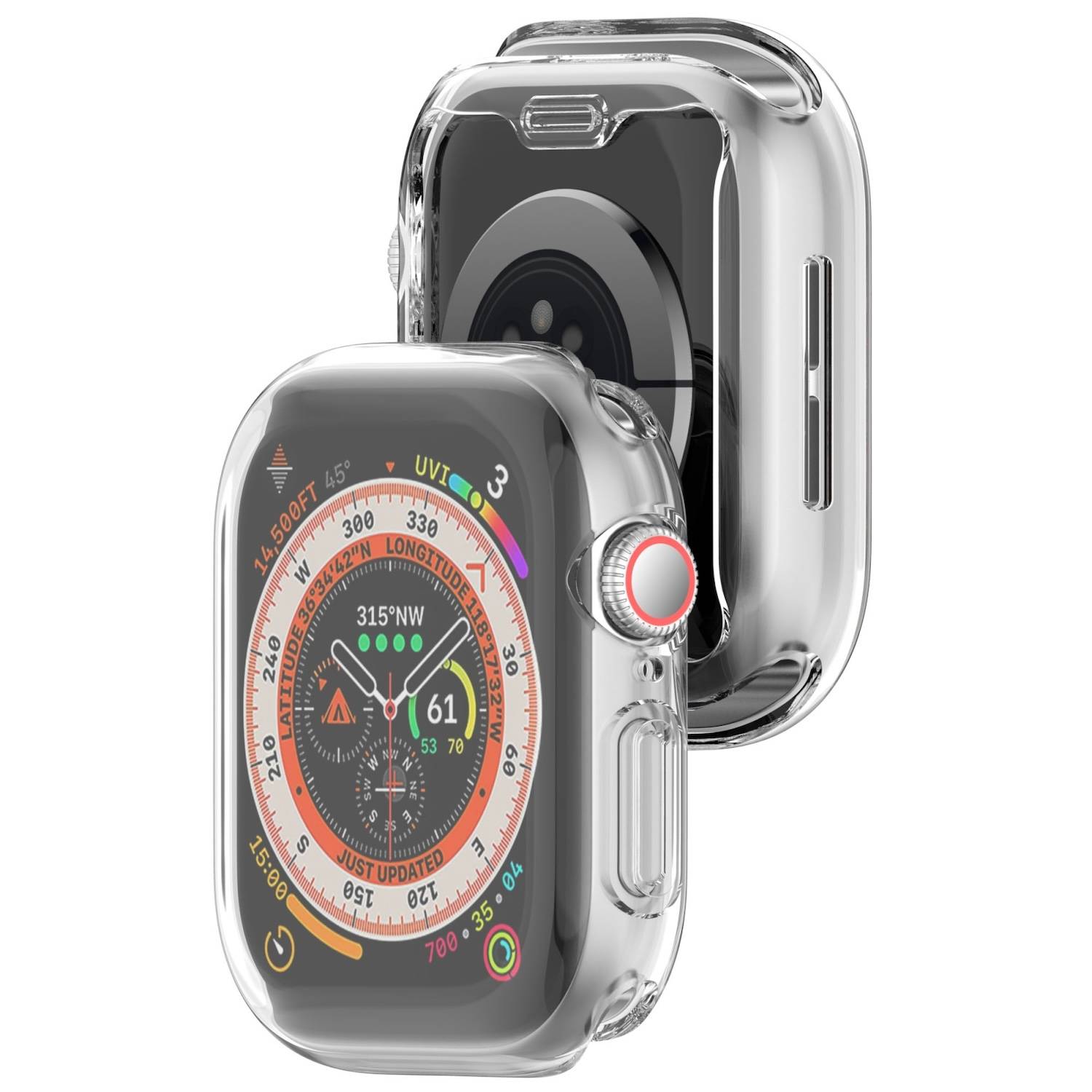 Für Apple Watch Series 10 46mm Full Cover Soft TPU All Inclusive Smart Case Schutz Hülle Transparent