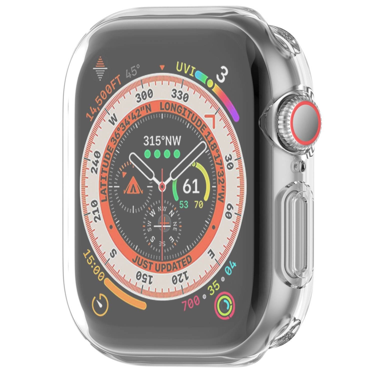Für Apple Watch Series 10 46mm Full Cover Soft TPU All Inclusive Smart Case Schutz Hülle Transparent