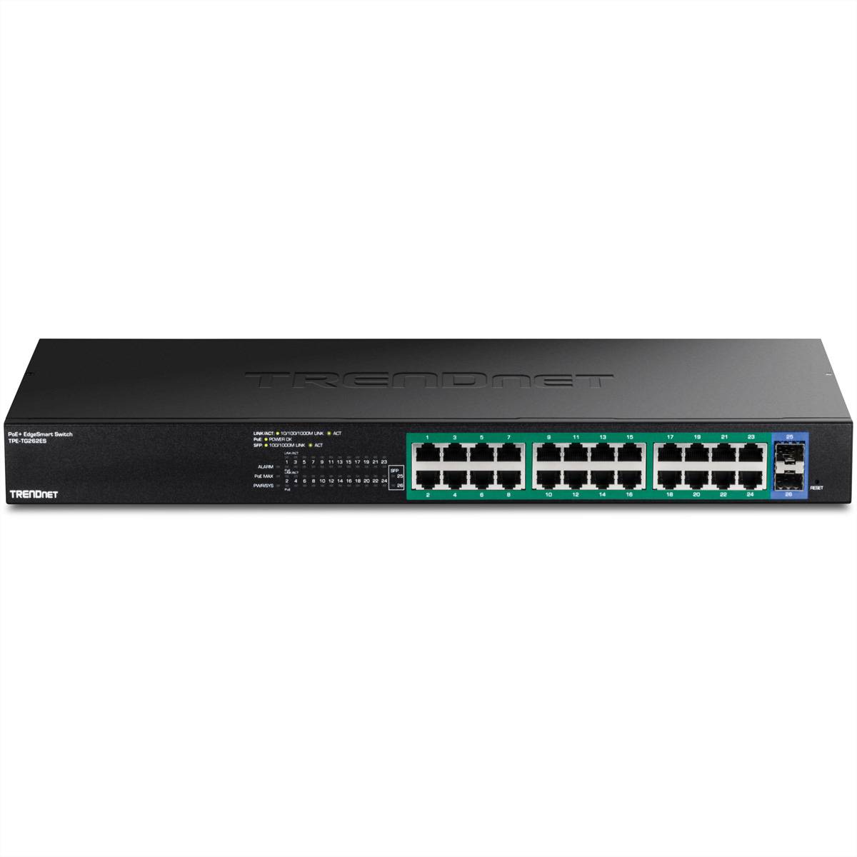 TRENDnet TPE-TG262ES 26-Port PoE+ Switch, Gigabit EdgeSmart