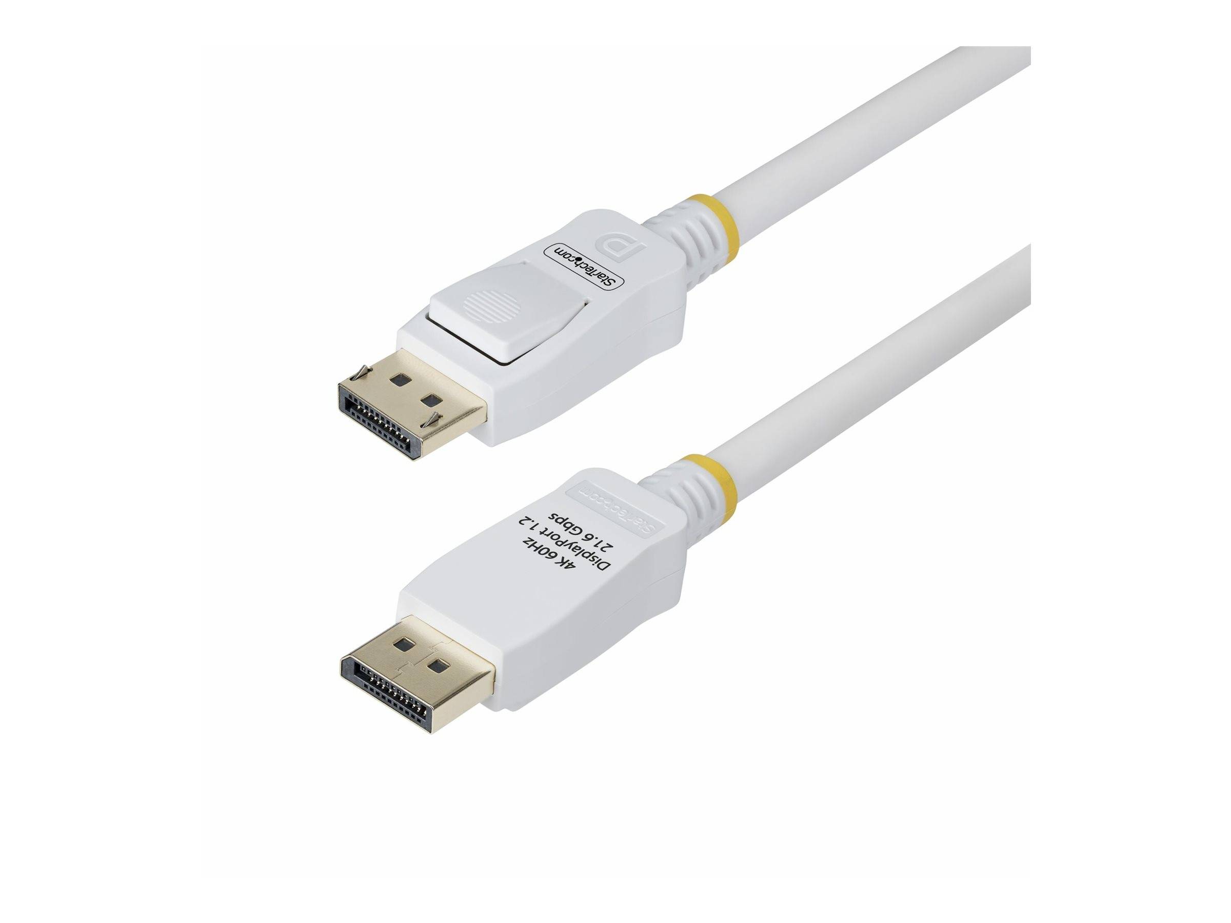 StarTech.com 6ft White VESA Certified DisplayPort 1.2 Cable with Latches - DisplayPort-Kabel - DisplayPort (M)