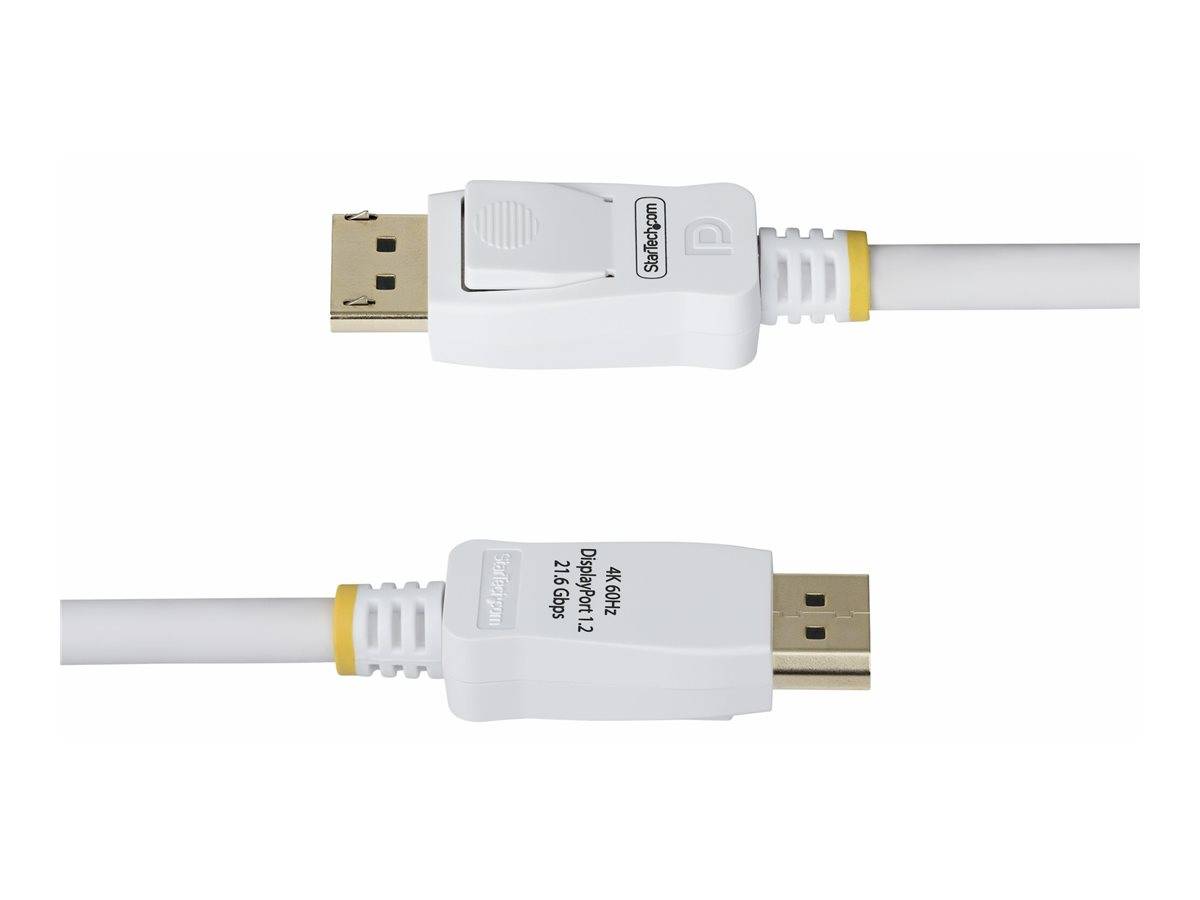 StarTech.com 6ft White VESA Certified DisplayPort 1.2 Cable with Latches - DisplayPort-Kabel - DisplayPort (M)