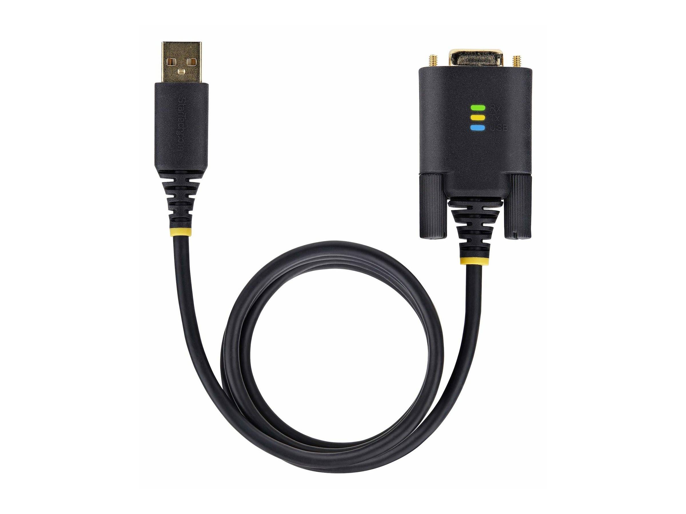 StarTech.com 6.6ft/2m USB to Null Modem Serial Adapter Cable, FTDI, RS232 - Kabel USB / seriell - USB (M)