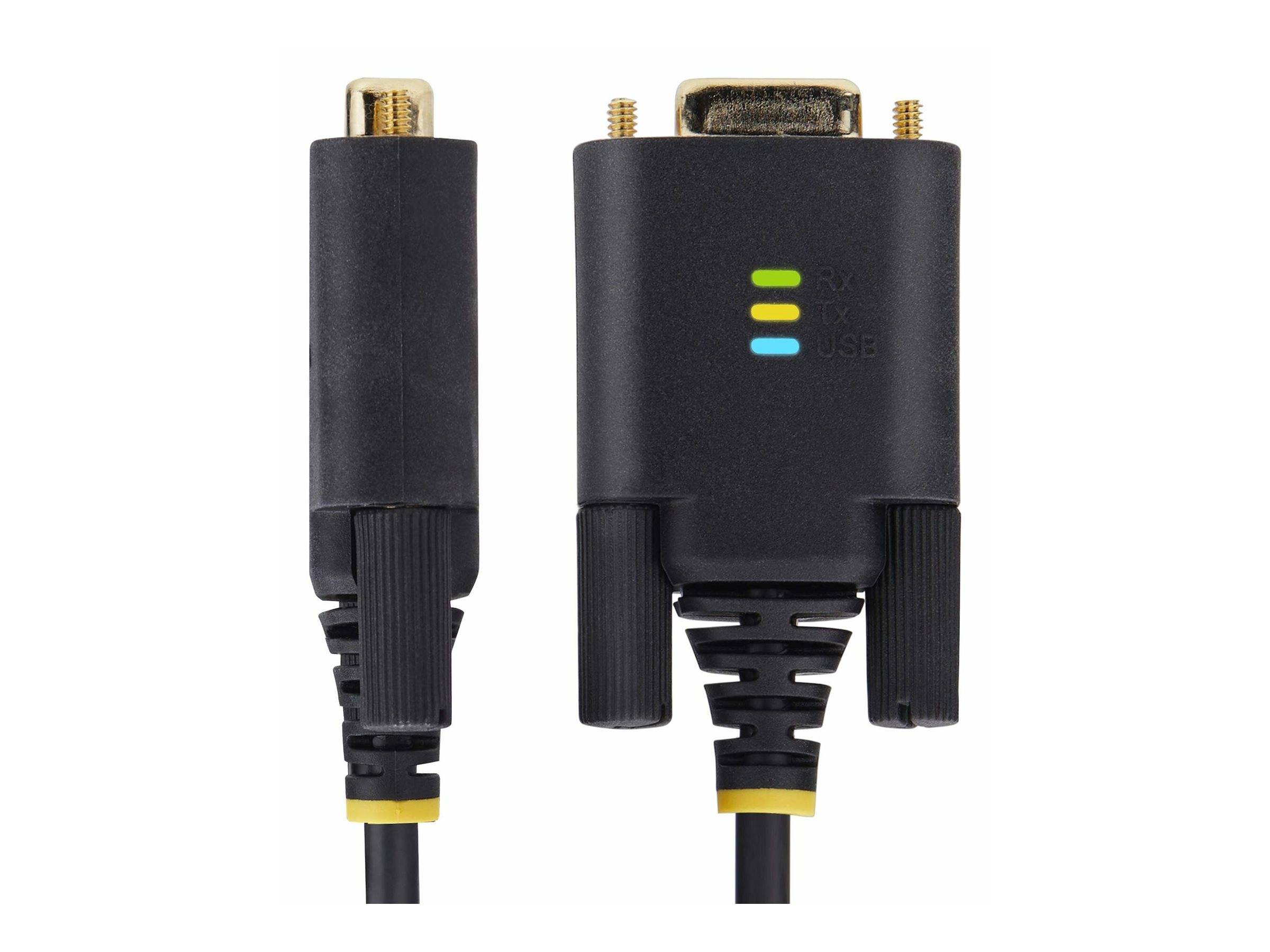 StarTech.com 6.6ft (2m) USB to Serial Adapter Cable, COM Retention, RS232 - Kabel USB / seriell - USB (M)