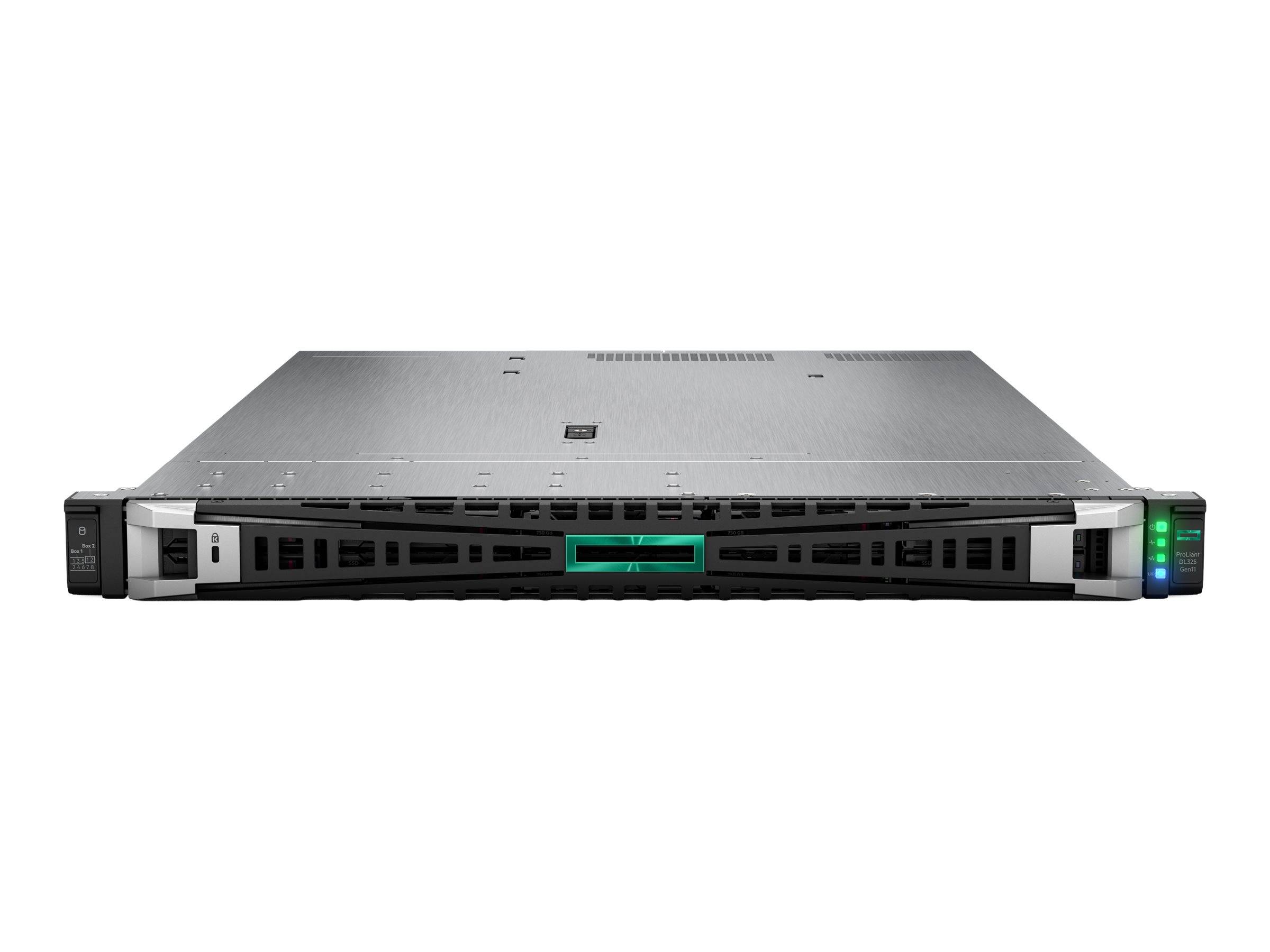 HPE ProLiant DL325 Gen11 - Server - Rack-Montage - 1U - 1-Weg - 1 x EPYC 9224 / 2.5 GHz - RAM 64 GB - SATA/SAS/NVMe - Ho