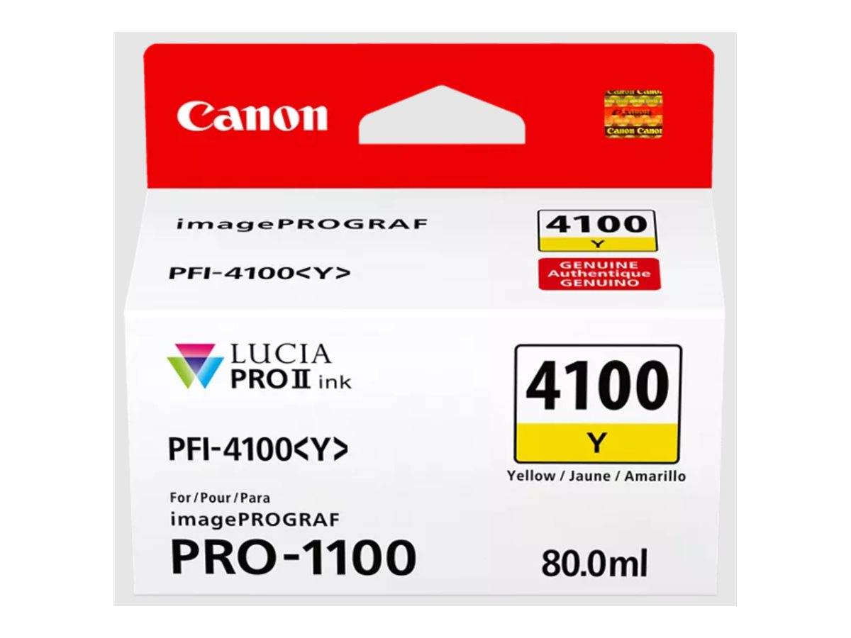 Canon PFI-4100 Y - 80 ml - Gelb - original - hängende Box