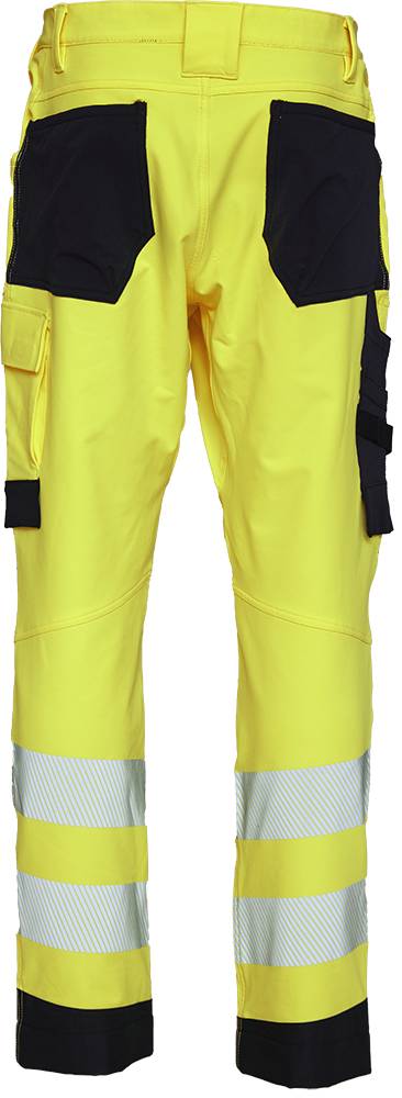 ELKA Visible Xtreme Recycelt Arbeitshosen Stretch Bundhose Wasserabweisend 282404R Größe: 64 Warngelb/Schwarz