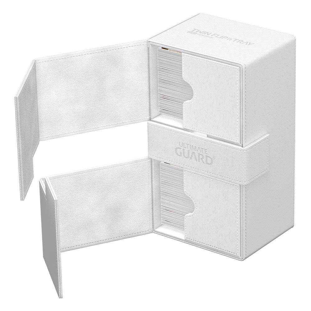Ultimate Guard Twin Flip`n`Tray 200+ XenoSkin Monocolor Weiß