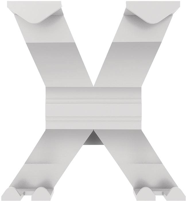 Wandgarderobe Alu.4HakenLänge 170mm signalweiß