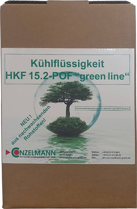 Kühlmittel HKF 15.2-POF green line 5kg Kanister Folienbeutel im Krt.