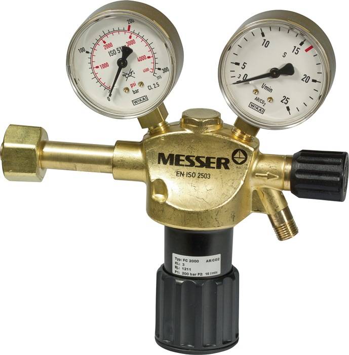 Flaschendruckminderer CONSTANT 2000 Schutzgase 200bar 1-stufig