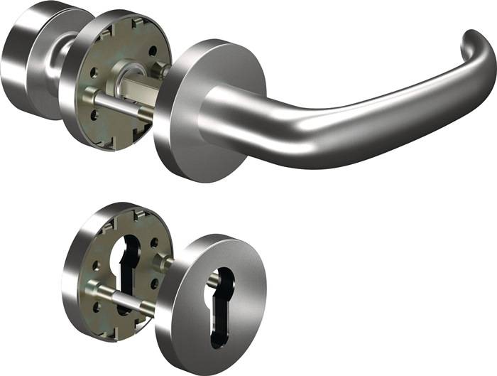 Rosettengrt.CORE+8999 8 mm/3020N/6501/6612 PZ AL Alu.U-Form DIN L/R fl.D/K OGRO
