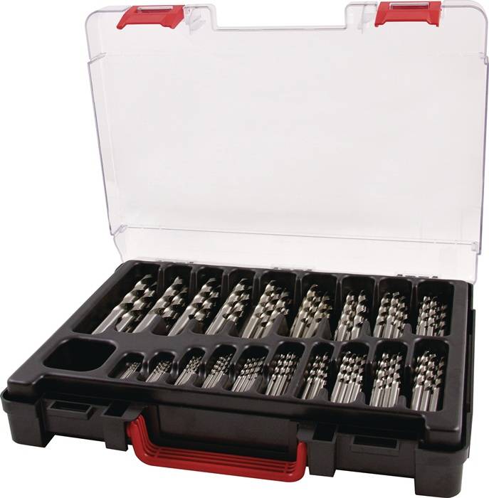 Spiralbohrermagazin DIN 338 TypN 1-10mm steig.um 0,5mm HSS 170tlg.RUKO